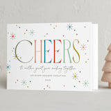 "Cheers to you!" - Holiday Cards in Confetti by Robert and Stella - Folded Card
