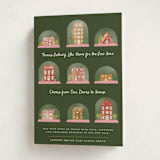 "Homes for the Holidays" - Holiday Cards in Pine by Jenna Holcomb - Folded Card