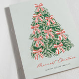 "Oh Christmas Tree" - Holiday Cards in Sage by Sherley Ferreira - Detail