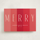 "merry merry" - Holiday Cards in Santa Suit by Lori Wemple - Front