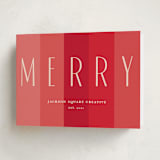 "merry merry" - Holiday Cards in Santa Suit by Lori Wemple - Folded Card