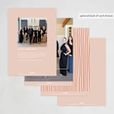 "Tied with a bow" - Holiday Cards in Candied Grapefruit by Jenna Holcomb - Back of Card Options