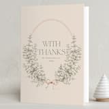 "Parisian" - Holiday Cards in Blush by Baumbirdy - Folded Card