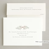 "Parisian" - Holiday Cards in Blush by Baumbirdy - FREE Recipient Addressing