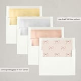 "Parisian" - Holiday Cards in Blush by Baumbirdy - Envelope Liner Options
