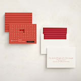"Find a Word" - Holiday Cards in Raspberry by Hudson meet Rose - Assembled