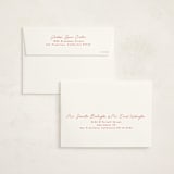 "Find a Word" - Holiday Cards in Raspberry by Hudson meet Rose - FREE Recipient Addressing