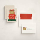 "Gift Stack" - Holiday Cards in Santa by Paper Raven Co. - Assembled