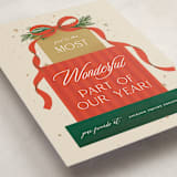 "Gift Stack" - Holiday Cards in Santa by Paper Raven Co. - Detail