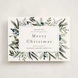"Holiday Botanical" - Holiday Cards in Winter Berry by Susan Moyal - Front