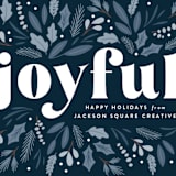 "Joyful foliage" - Holiday Cards in Polar by Kacey Kendrick Wagner - Detail