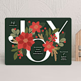 "Winter Joy" - Holiday Cards in Emerald by Michelle Taylor - Front