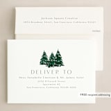 "brushy trees" - Holiday Cards in Midnight by Rebecca Durflinger - FREE Recipient Addressing