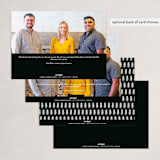 "Snowy Street" - Holiday Cards in Midnight by Bethan - Back of Card