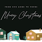 "Snowy Street" - Holiday Cards in Midnight by Bethan - Close-Up