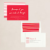 "Because of you" - Holiday Cards in Cranberry by Catherine Culvenor - Assembled