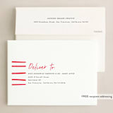 "Because of you" - Holiday Cards in Cranberry by Catherine Culvenor - FREE Recipient Addressing