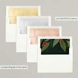 "Tag" - Holiday Cards in Holly Berry by Julie Murray - Envelope Liners