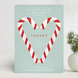 "Candy Cane" - Holiday Cards in Mint by Yuliya Evseeva - Front