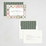 "Holiday Tiles" - Holiday Cards in Pastel by Makewells - Assembled