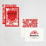 "woodland folk art" - Holiday Cards in Crimson by Karidy Walker - Assembled