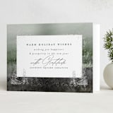 "Mist" - Holiday Cards in Evergreen by AK Graphics - Folded Card