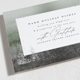"Mist" - Holiday Cards in Evergreen by AK Graphics - Close-Up
