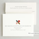 "Bauhaus Holly" - Holiday Cards in Persimmon by Erica Krystek - FREE Recipient Addressing