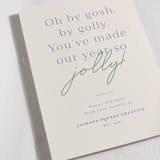 "By Gosh By Golly" - Holiday Cards in Cookie Dough by Megan Cash - Close-Up