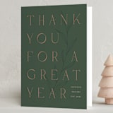 "a great year" - Holiday Cards in Fir by Summer Winkelman - Folded Card