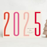 "Bold New Year" - Holiday Cards in Santa Suit by Gwen Bedat - Front