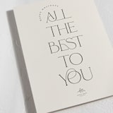 "Best to You" - Holiday Cards in Eggnog by Louise Kay - Close-Up
