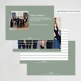 "Holiday  Wreath" - Holiday Cards in Sage by Angela Thompson - Back of Card