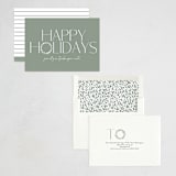 "Holiday  Wreath" - Holiday Cards in Sage by Angela Thompson - Assembled