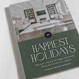 "Happiest Holidays" - Holiday Cards in Wreath by Stephanie Hawkes - Detail
