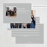"Classic" - Holiday Cards in Snow by Kasia Labocki - Back of Card Options