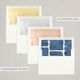 "Peace" - Holiday Cards in Indigo by Meggy Masters - Envelope Liners