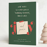 "Lil' Holiday Note" - Holiday Cards in Evergreen by Lisa McLean - Folded Card