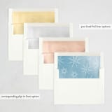 "Peaceful" - Holiday Cards in Ice by Julee London - Envelope Liners