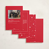 "Inflation" - Holiday Cards in Poinsettia by Robert and Stella - Back of Card Options