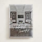 "Holiday Thanks!" - Holiday Cards in Snow by Pine Street Creative - Front