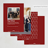 "All the Best" - Holiday Cards in Cranberry by Charter Oaks Creative - Back of Card