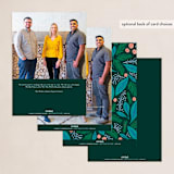 "Grateful" - Holiday Cards in Evergreen by Jen Owens - Back of Card