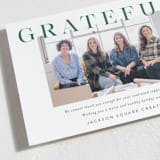"Bold Gratitude" - Holiday Cards in Fir by Kasia Labocki - Detail