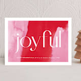 "Joyful Abstraction" - Holiday Cards in Peppermint by Erika Firm - Front