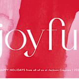 "Joyful Abstraction" - Holiday Cards in Peppermint by Erika Firm - Close-Up