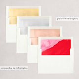 "Joyful Abstraction" - Holiday Cards in Peppermint by Erika Firm - Envelope Liners