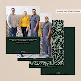 "Greetings" - Holiday Cards in Mint by Jen Owens - Back of Card