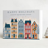"Decorated City Street" - Holiday Cards in Frost by Diana Pinnell - Folded Card