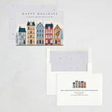 "Decorated City Street" - Holiday Cards in Frost by Diana Pinnell - Assembled